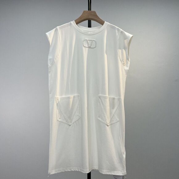 The Unbranded Brand Dresses & Skirts - ASHLEY WILLIAMS White Short Sleeve Dress MADE IN CHINA